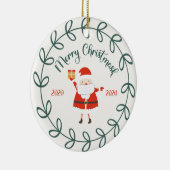 おもしろいメリー2020年検疫 セラミックオーナメント (右)
