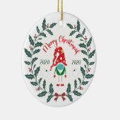 おもしろいメリー2020年検疫 セラミックオーナメント (右)