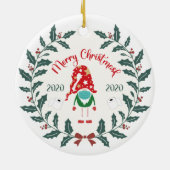 おもしろいメリー2020年検疫 セラミックオーナメント (裏面)