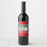 おもしろいメリーElfing Christmas Wine Labels ワインラベル<br><div class="desc">おもしろいメリーデザイン社のクリスマカラフルスワインラベル</div>