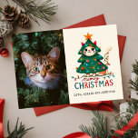 おもしろいメリーMeowy Christmas Photo カード<br><div class="desc">クリスマスメリーと明るい</div>
