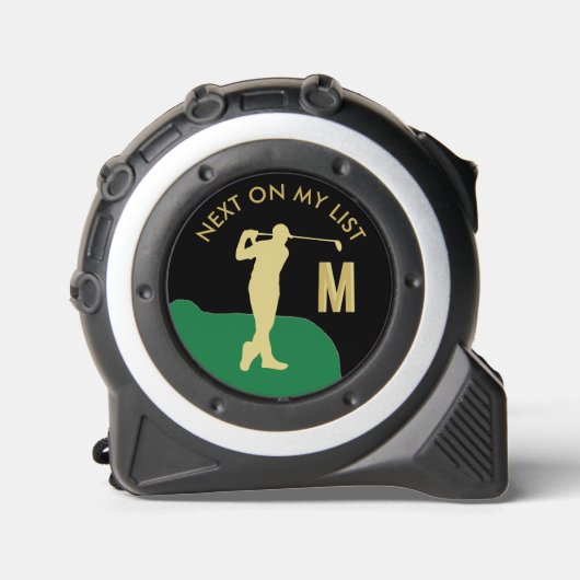 おもしろいメンズゴルフテーマネームモノグラム メジャー (正面)