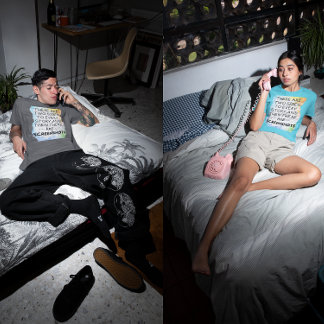 おもしろいメールや文字を打つシャツ、スクリーンショットシャツ Tシャツ