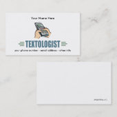 おもしろいメールや文字を打つ 名刺 (正面/裏面)