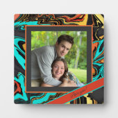 おもしろいモダンの写真メカスタマイズッセージ フォトプラーク (正面)