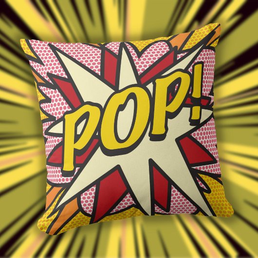 おもしろいモダンの幾何学模様漫画ポップ・アートの クッション