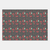 おもしろいモダンの幾何形状パターン ラッピングペーパーシート (正面2)