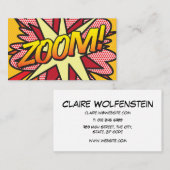 おもしろいモダンの漫画ブックのズーム 名刺 (正面/裏面)