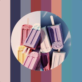 おもしろいモダンアイスクリームスプリット ポストカード