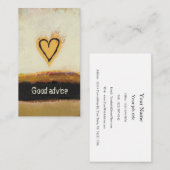 おもしろいモダンアート絵画のハートは自分でカスタマイズす。 アドバイスカード (正面/裏面)