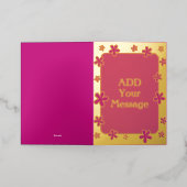 おもしろいモダンカスタムゴールドフォイルカード 箔シーズンカード (外側レイダウン)