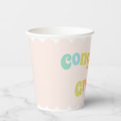 おもしろいモダンカラフルおめでとうグラード 紙コップ (正面)