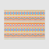 おもしろいモダンカラフルお尻のアステカジグザグ模様 薄葉紙 (正面)