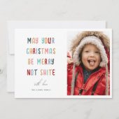 おもしろいモダンカラフル写真 シーズンカード (正面)