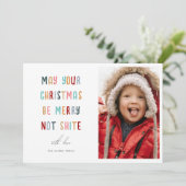 おもしろいモダンカラフル写真 シーズンカード (スタンド正面)