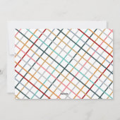 おもしろいモダンカラフル写真 シーズンカード (裏面)