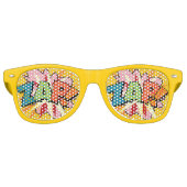 おもしろいモダンカラフル漫画ブックZAP レトロサングラス (正面)