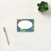 おもしろいモダンカラフル漫画本の音声バブル ポストイット (オフィス)