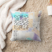 おもしろいモダンカラフル芸術的絵を描線 クッション (ブランケット)