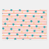 おもしろいモダンキッズクリスマス ラッピングペーパーシート (正面2)