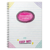 おもしろいモダンキッズドードルジャーナル ノートブック (正面)