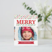 おもしろいモダンクリスマスフォトカード シーズンカード (スタンド正面)