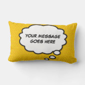 おもしろいモダンクールパーソナライズされたトレンディー ランバークッション (裏面)