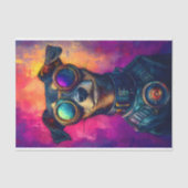 おもしろいモダンサイバパンクスタームパンクドッグZ4デコページ 薄葉紙 (正面)