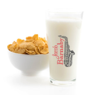 おもしろいモダンサキソフォンバンドミュージシャンガラスカップ タンブラーグラス