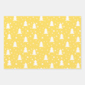 おもしろいモダンサンタクストライプリスマスパターングリーン ラッピングペーパーシート (正面2)