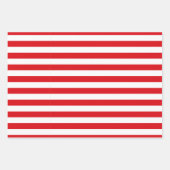 おもしろいモダンサンタストライプー、クリスマスライトタン ラッピングペーパーシート (正面2)