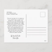 おもしろいモダンシンプルサークルタイプ3フォトクリスマス シーズンポストカード (裏面)