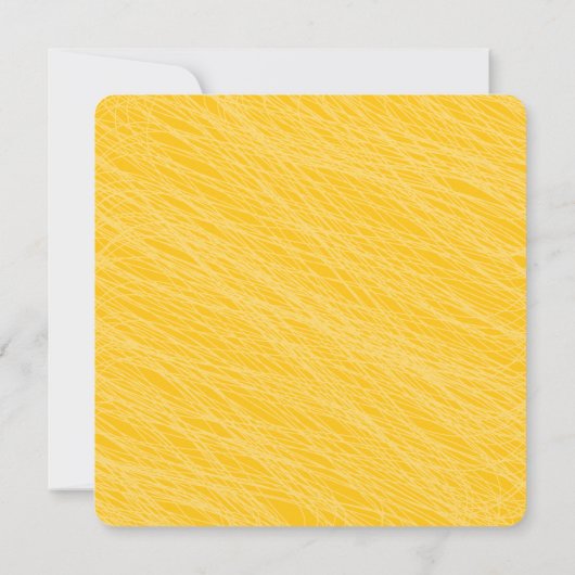 おもしろいモダンスクエアワンベビーツインズ1st誕生日 招待状 (裏面)