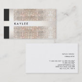 おもしろいモダンスストライプバーのシークイン 名刺 (正面/裏面)