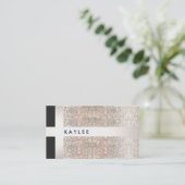 おもしろいモダンスストライプバーのシークイン 名刺 (スタンド正面)