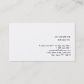 おもしろいモダンスストライプバーのシークイン 名刺 (裏面)