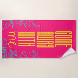 おもしろいモダンスタイリッシュ夏 ビーチタオル