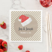 おもしろいモダンス結婚クリスマスとRed Santa Hat (インサイチュ)