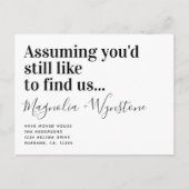 おもしろいモダンタイポグラフィ 案内ポストカード (正面)