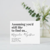 おもしろいモダンタイポグラフィ 案内ポストカード (スタンド正面)