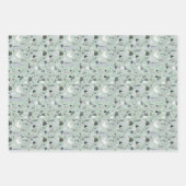 おもしろいモダンテラゾーストーンルックアールデコ ラッピングペーパーシート (正面3)