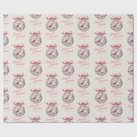 おもしろいモダンディスコボールオーナメント最高の休日 ラッピングペーパー (フラット)