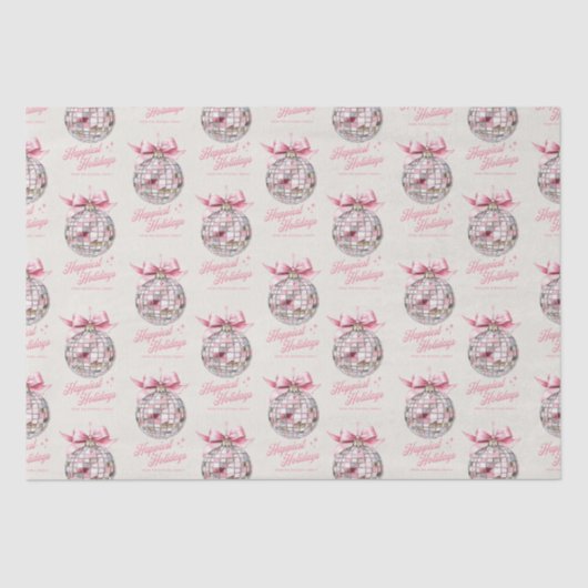 おもしろいモダンディスコボールオーナメント最高の休日 薄葉紙 (正面)