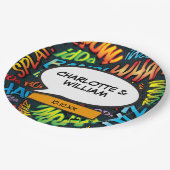 おもしろいモダンデザイナの漫画ブック ペーパープレート (アングル)