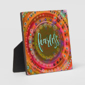 おもしろいモダントレンディーカラフル フォトプラーク (正面)