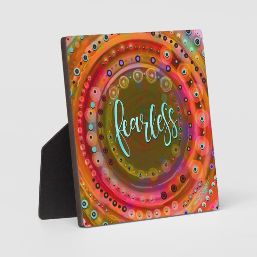 おもしろいモダントレンディーカラフル フォトプラーク (正面)