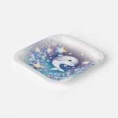 おもしろいモダンドルフィンベビーシャワー ペーパープレート (傾斜あり)