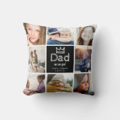 おもしろいモダンパパ8 Photo Collage Keepsake クッション (正面)