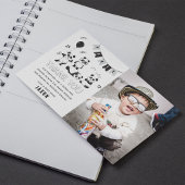 おもしろいモダンパンダ子供の誕生日 サンキューカード