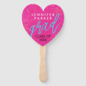 おもしろいモダンピンクグラーガーリード・スクールBdayパーティー写真 ハンドファン (正面)